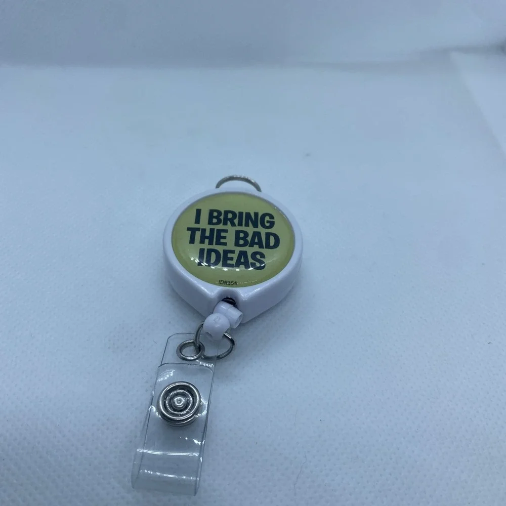 Retractable Badge Holder With Clip I Bring The Bad Ideas Medical Nurse Doctor